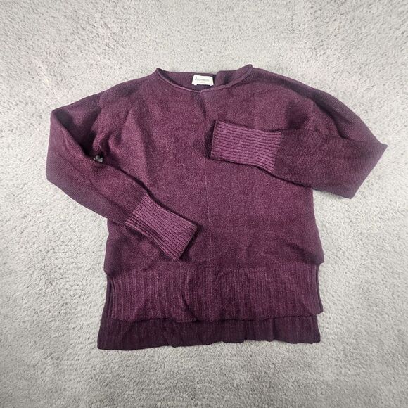 Arovescio Sweater Womens XS Virgin‎ Wool Purple High Low...